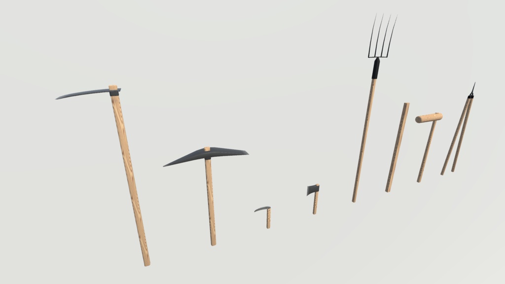 【3Dモデル】近接武器セットVol.2