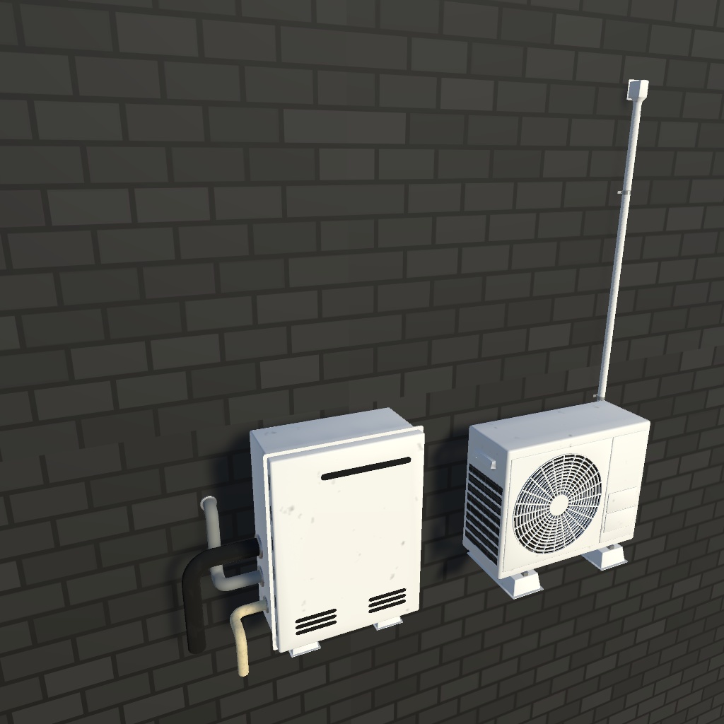 【3Dモデル】外壁パーツセット