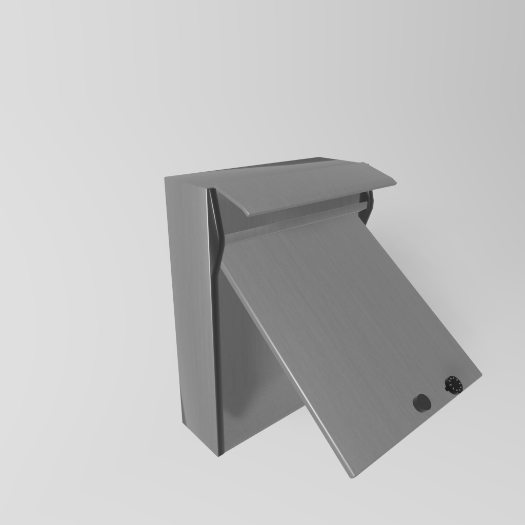 【3Dモデル】郵便受けモデル3種