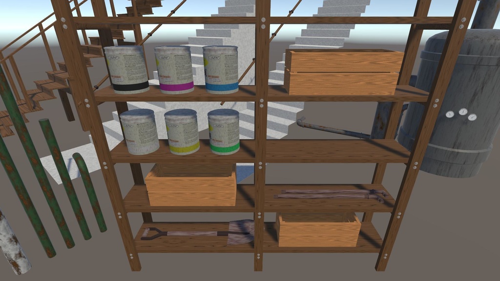 【3Dモデル】地下室アセット