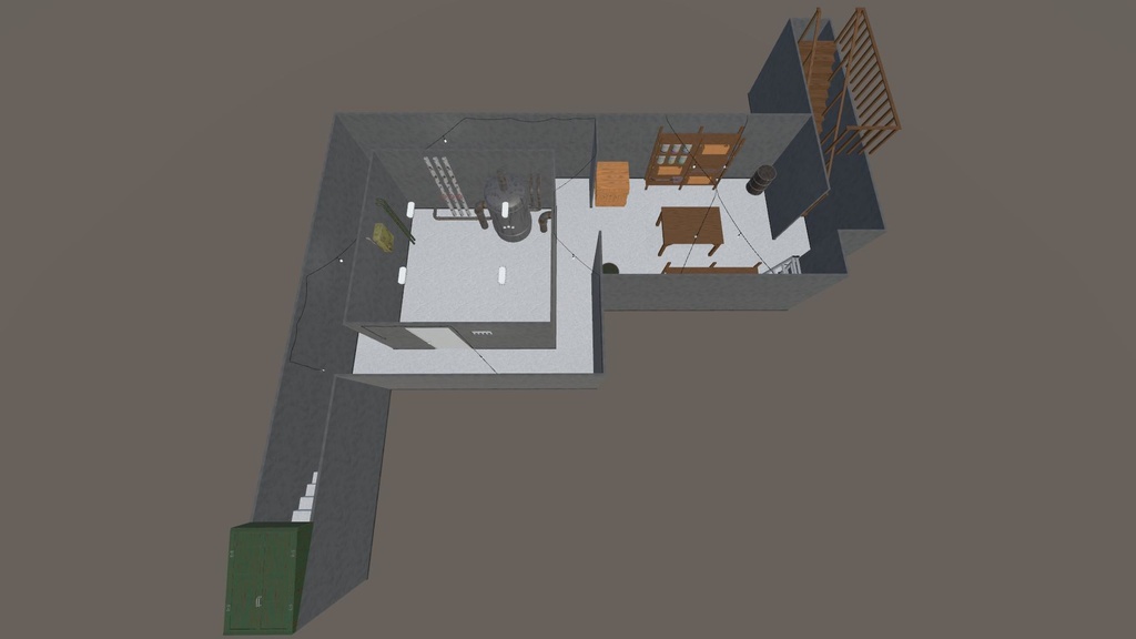 【3Dモデル】地下室アセット