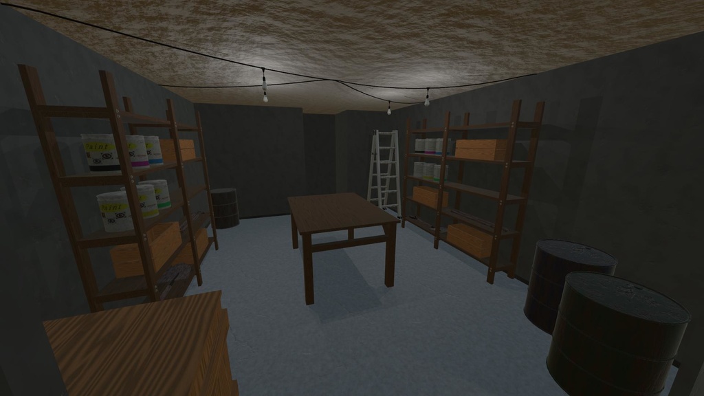 【3Dモデル】地下室アセット