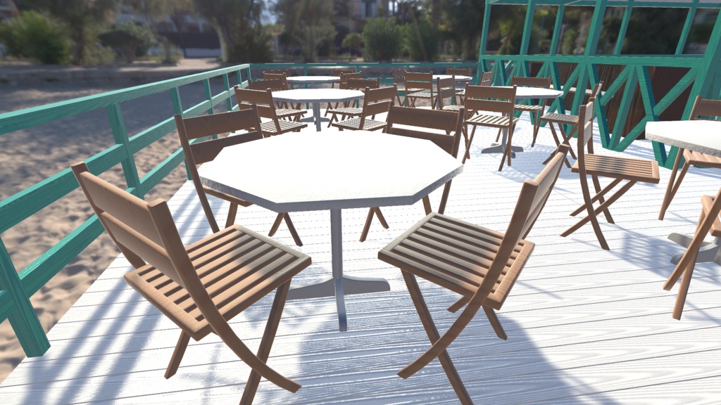 【3Dモデル】海の家