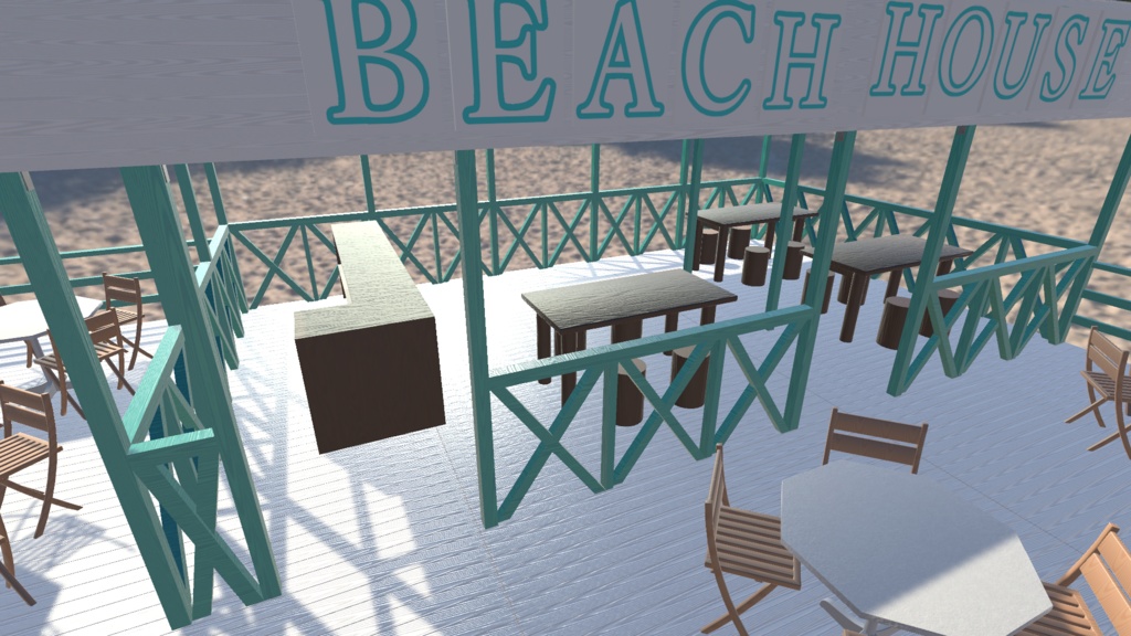 【3Dモデル】海の家