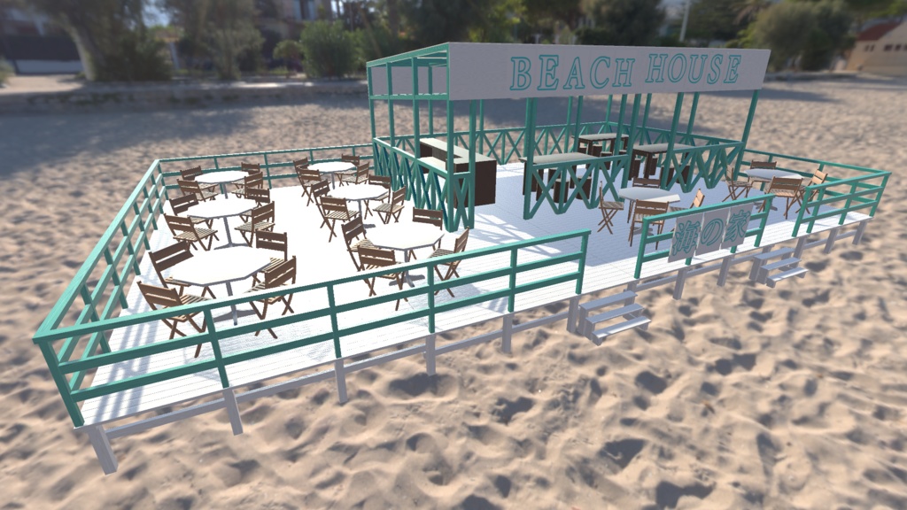 【3Dモデル】海の家