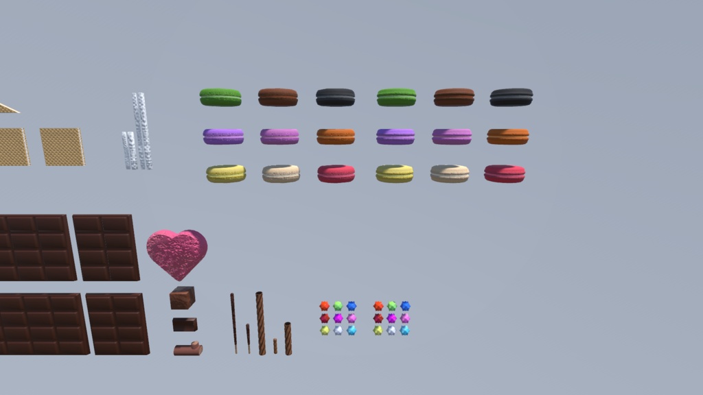 【3Dモデル】お菓子の家【ハロウィン】