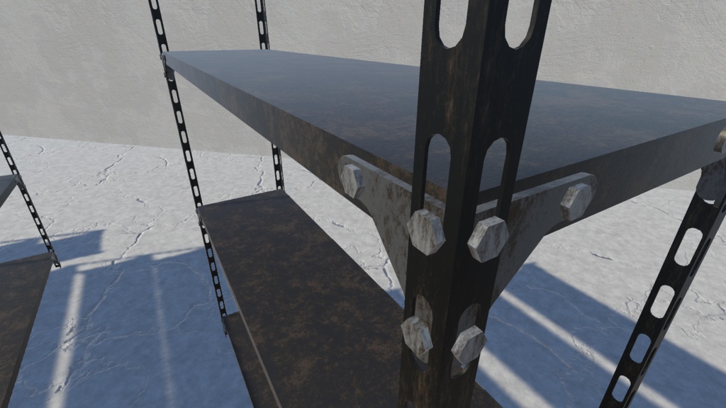 【3Dモデル】Steel Shelf【無料】