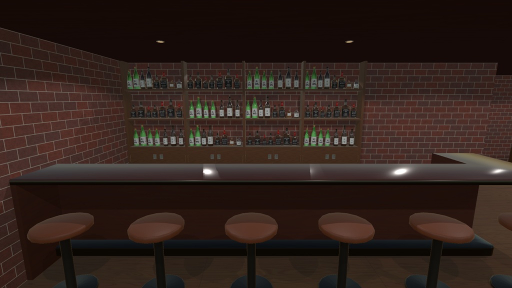 【3Dモデル】地下のバー