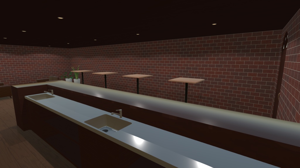 【3Dモデル】地下のバー