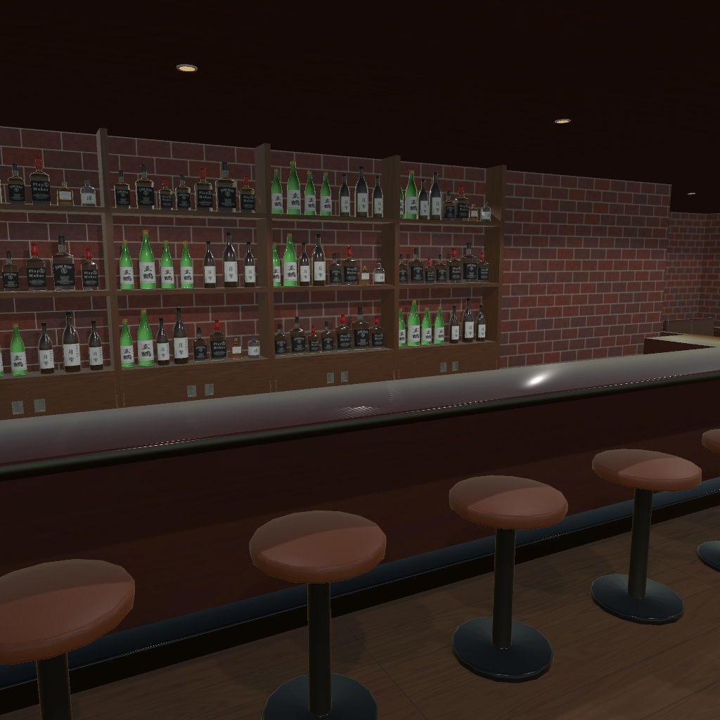 【3Dモデル】地下のバー