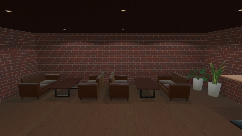 【3Dモデル】地下のバー