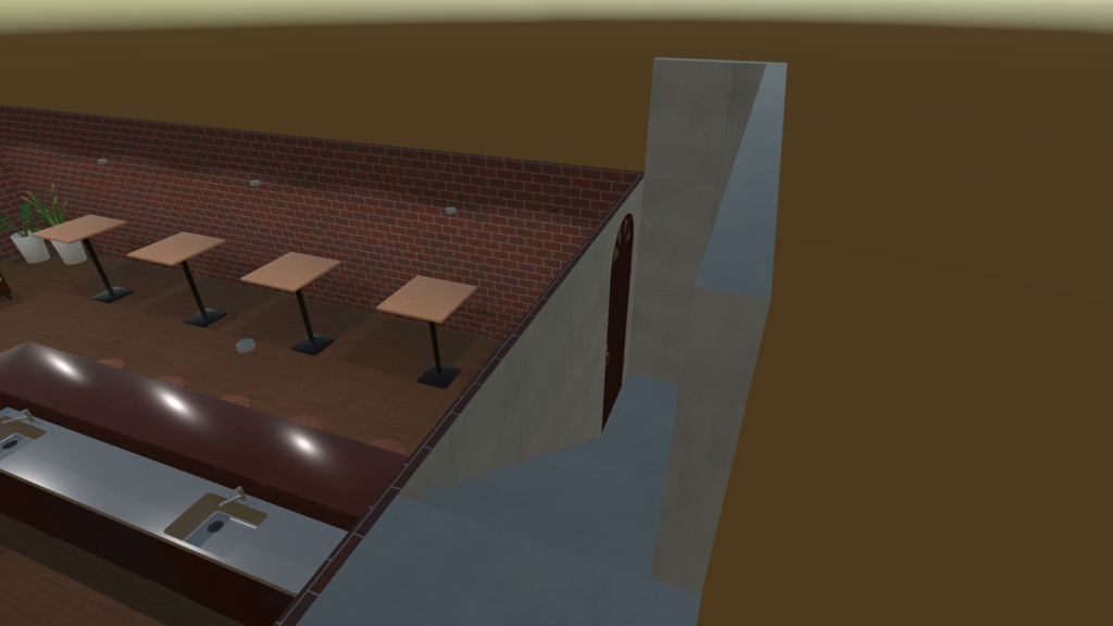【3Dモデル】地下のバー