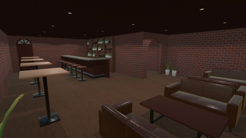 【3Dモデル】地下のバー