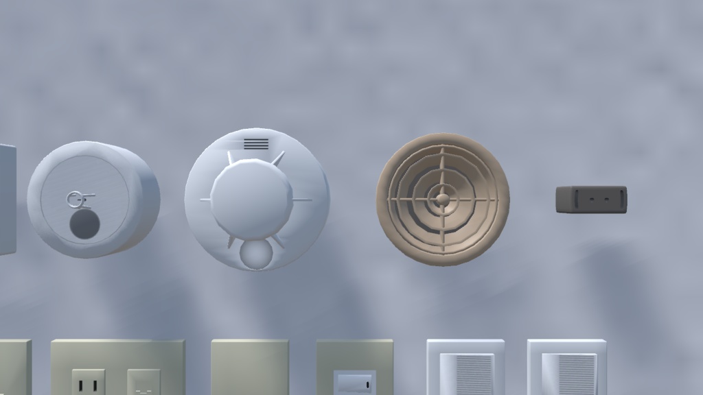 【3Dモデル】屋内パーツセット