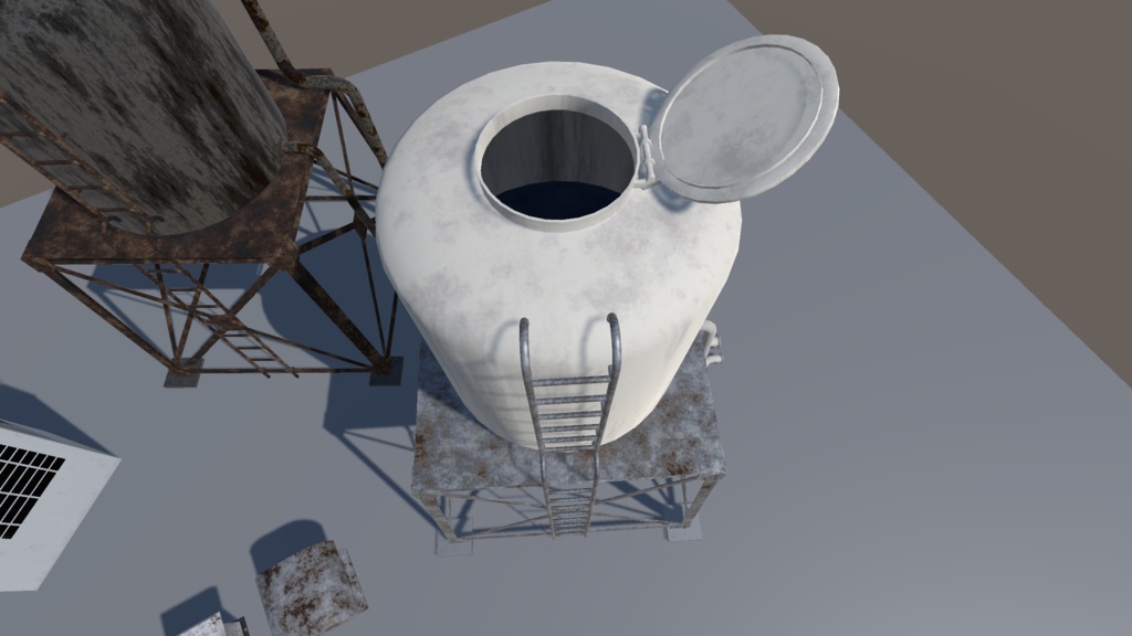 【3Dモデル】屋上パーツセット