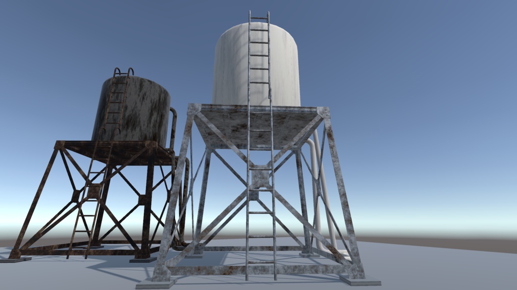 【3Dモデル】屋上パーツセット