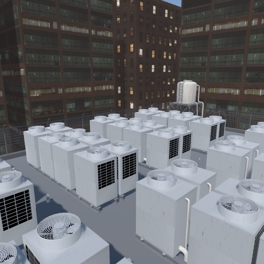 【3Dモデル】屋上パーツセット