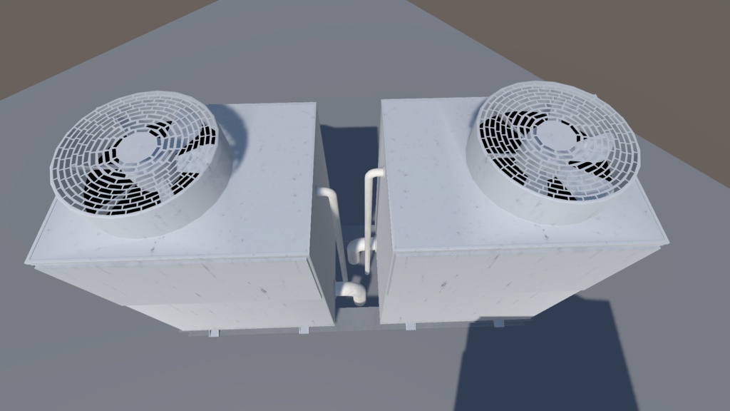 【3Dモデル】屋上パーツセット