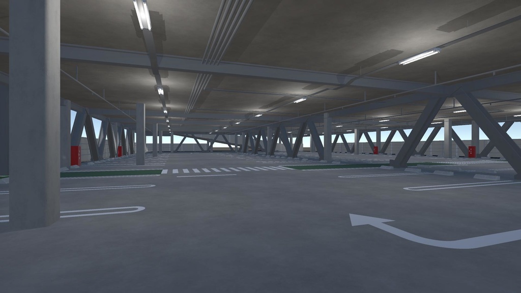 【3Dモデル】立体駐車場