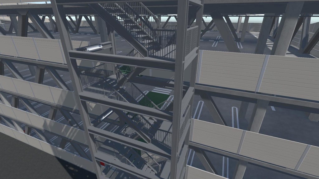 【3Dモデル】立体駐車場