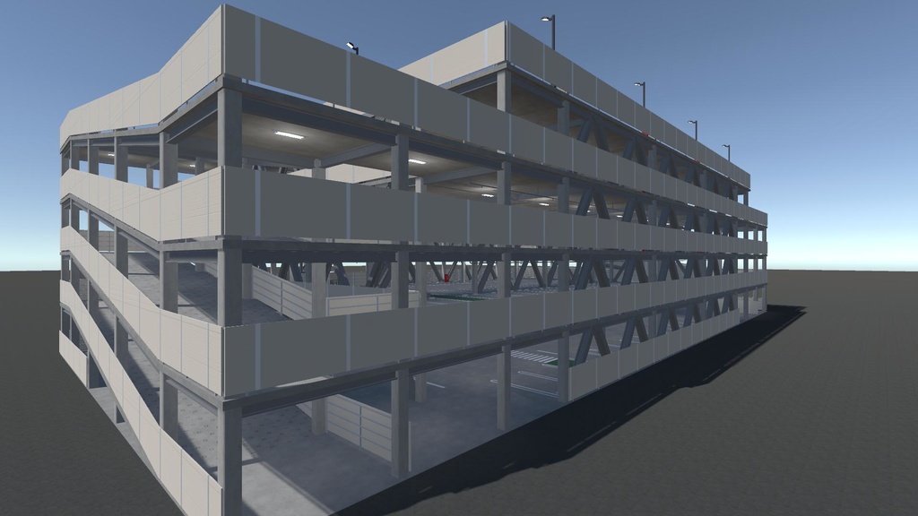 【3Dモデル】立体駐車場