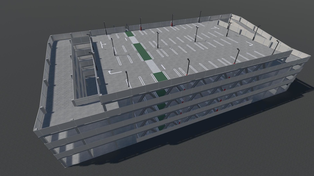 【3Dモデル】立体駐車場