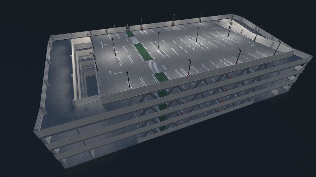 【3Dモデル】立体駐車場