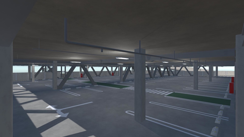 【3Dモデル】立体駐車場