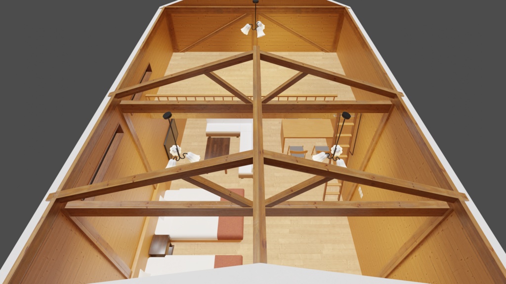 【3Dモデル】海辺のコテージ