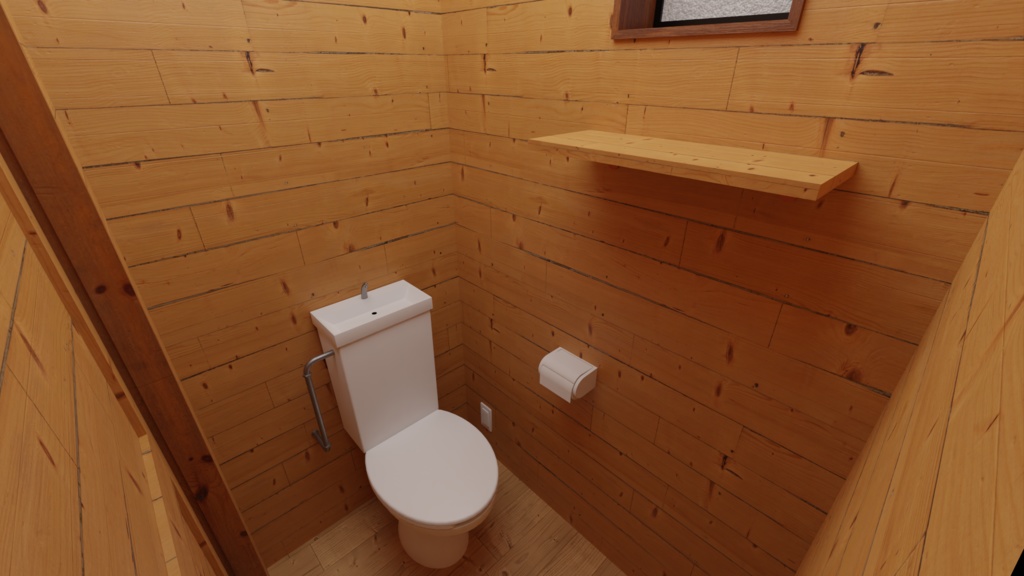 【3Dモデル】海辺のコテージ