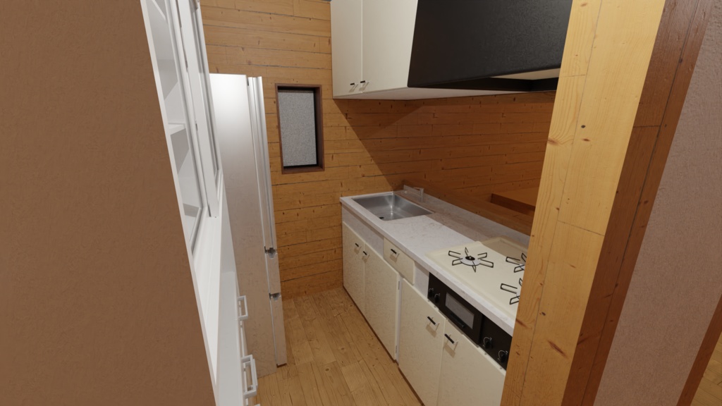 【3Dモデル】海辺のコテージ