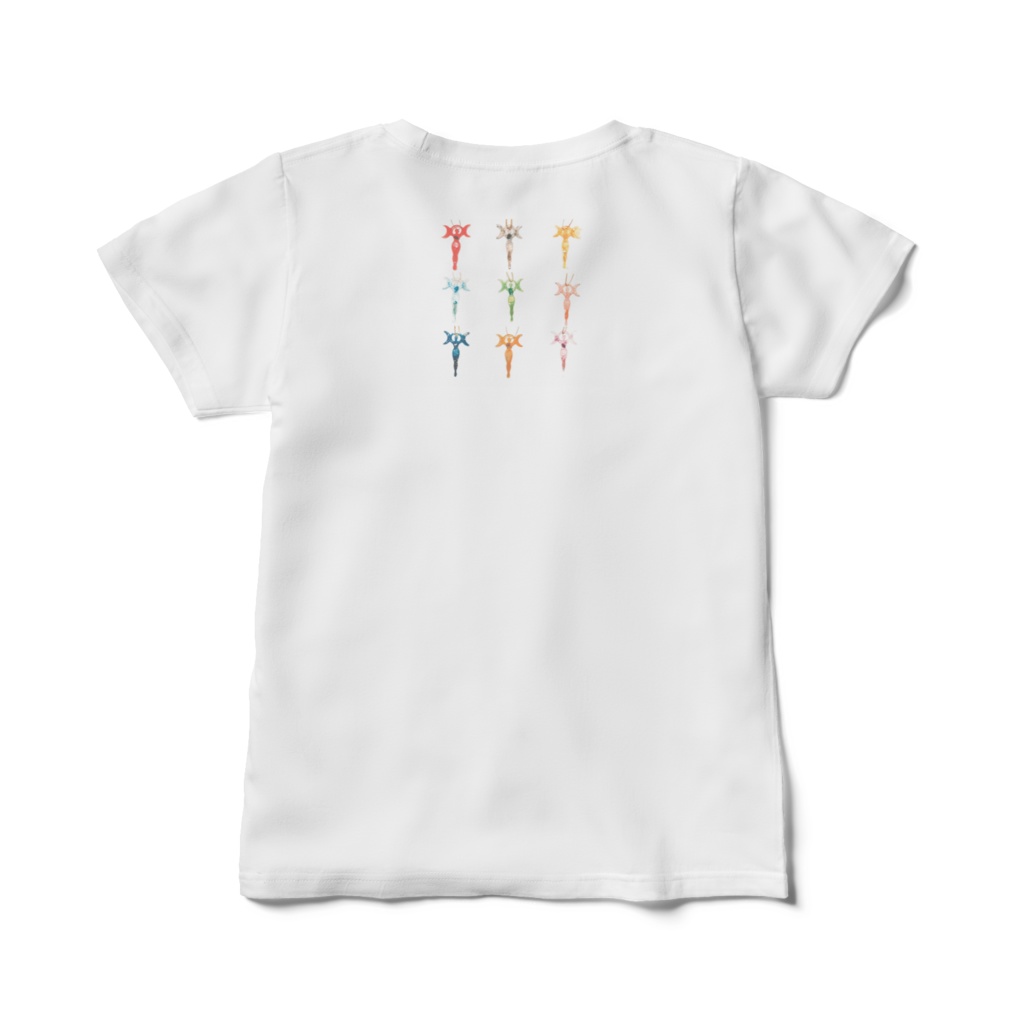 女神の力レディースTシャツ