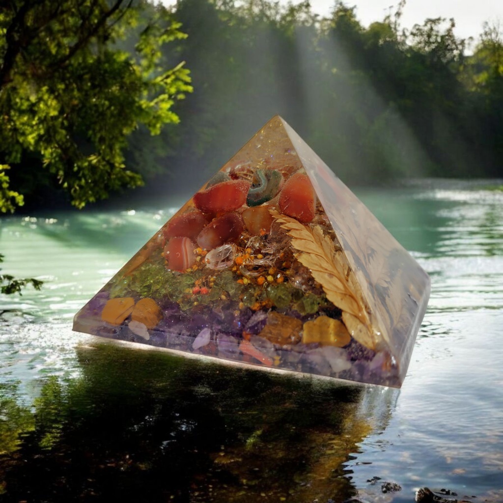 オルゴナイトTシャツ Gaia(ガイア) 地球の宝石オルゴナイト