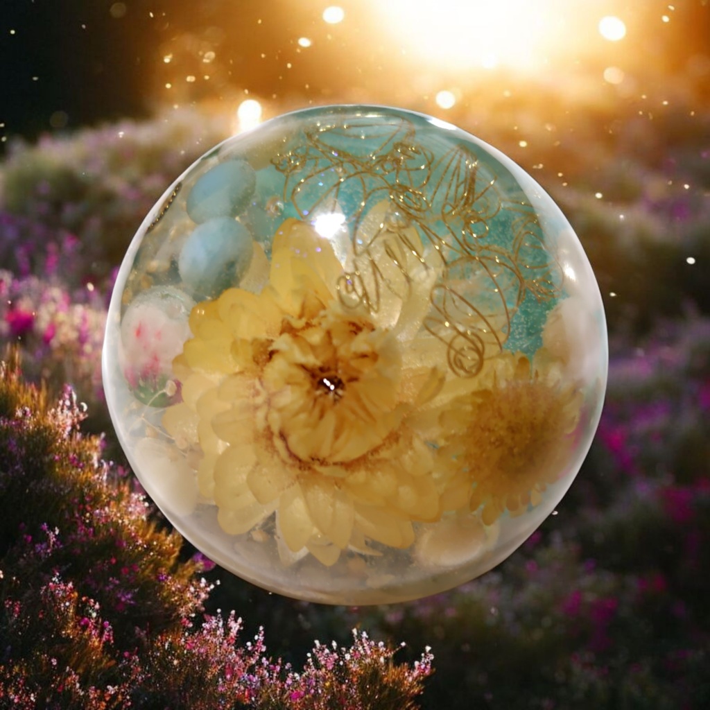 オルゴナイトTシャツ Mercury (マーキュリー) アマゾナイトとマザーオブパールのオルゴナイト