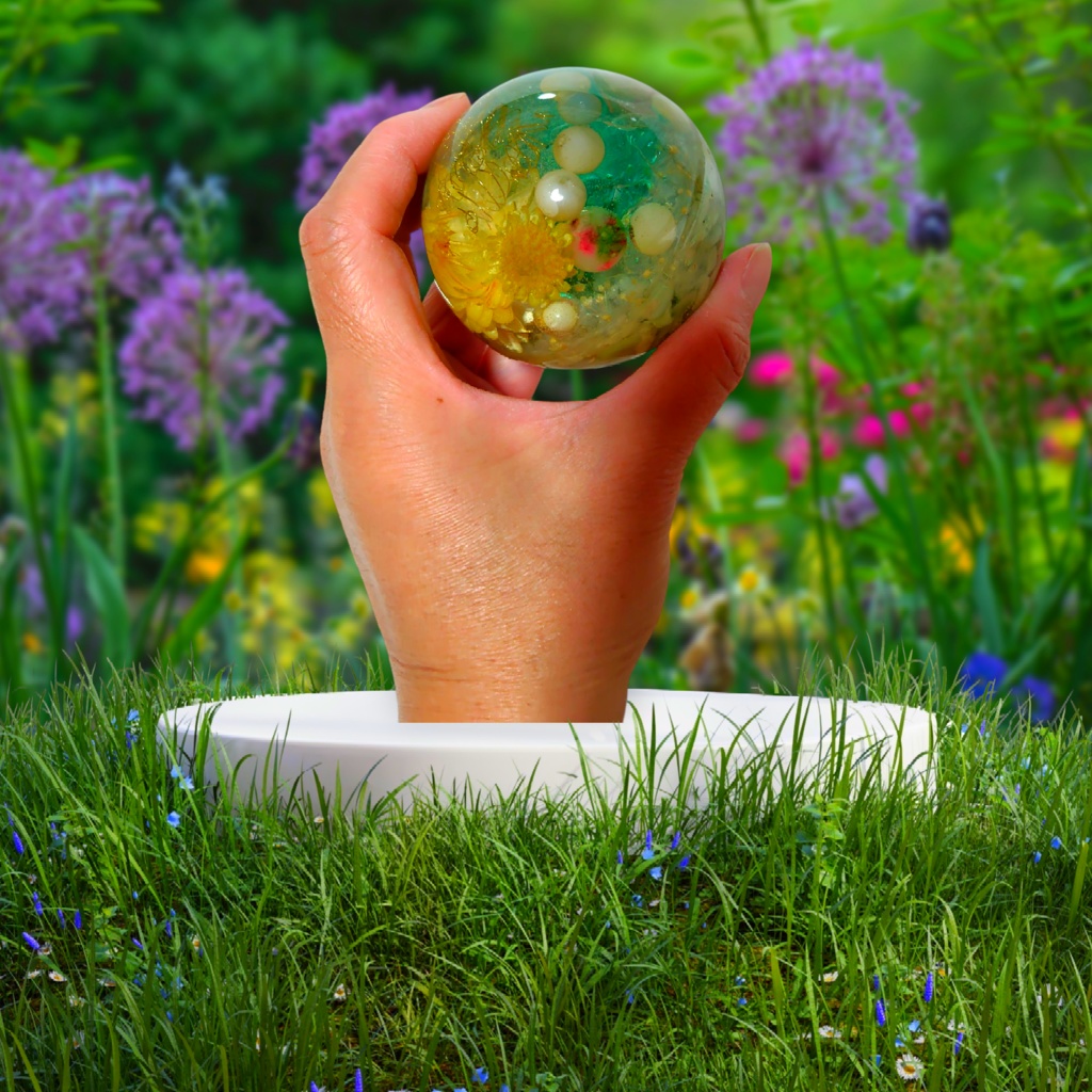 オルゴナイトTシャツ Mercury (マーキュリー) アマゾナイトとマザーオブパールのオルゴナイト