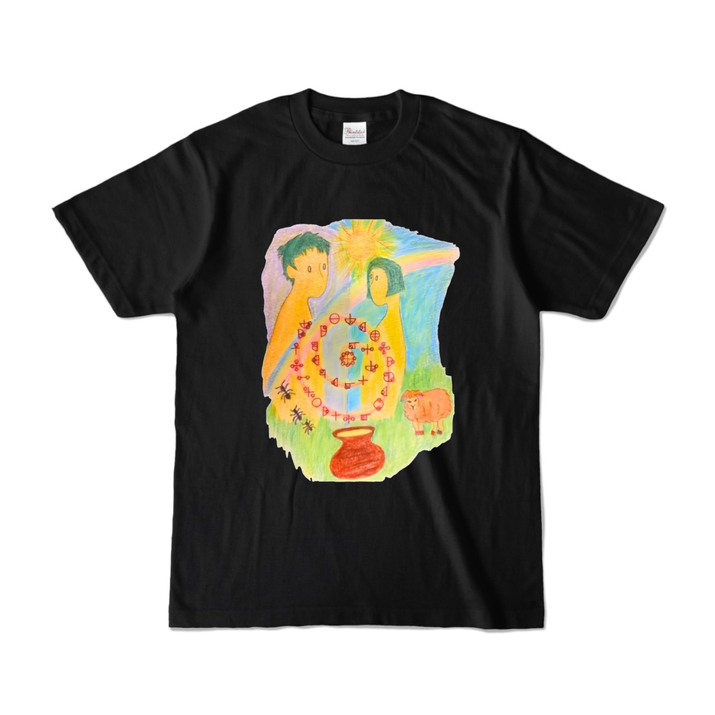 カタカムナTシャツ 第59首 ヒメシマ ブラック