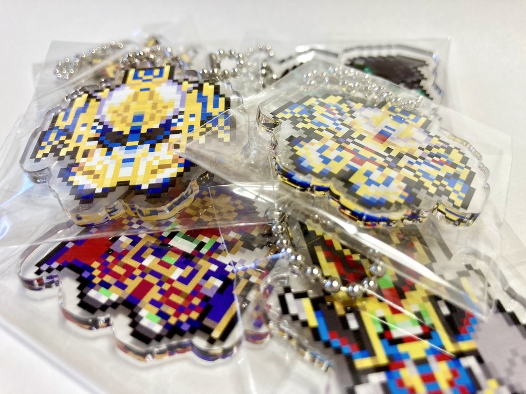 SDGWドットアクリルキーホルダー