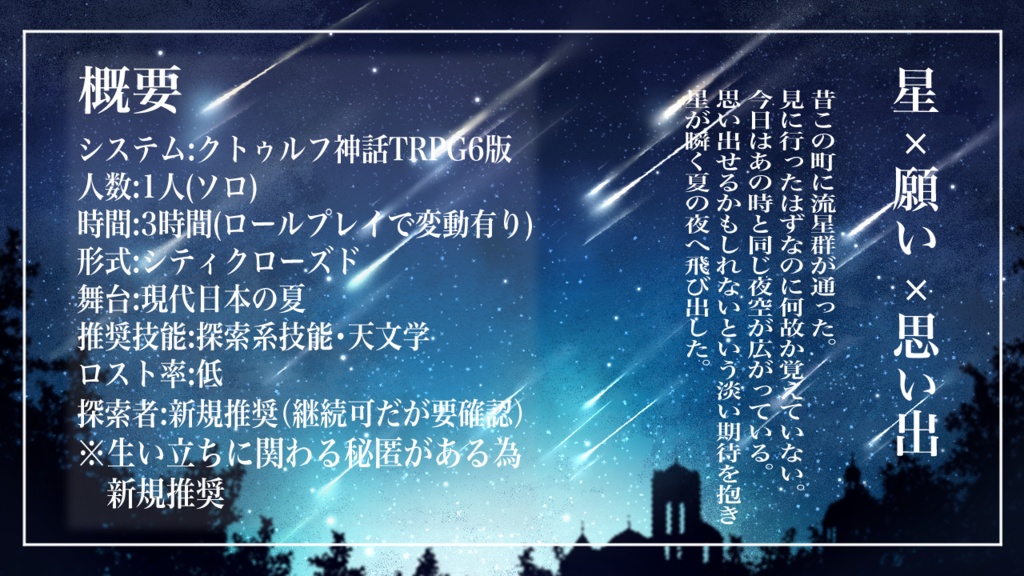 流星になった日