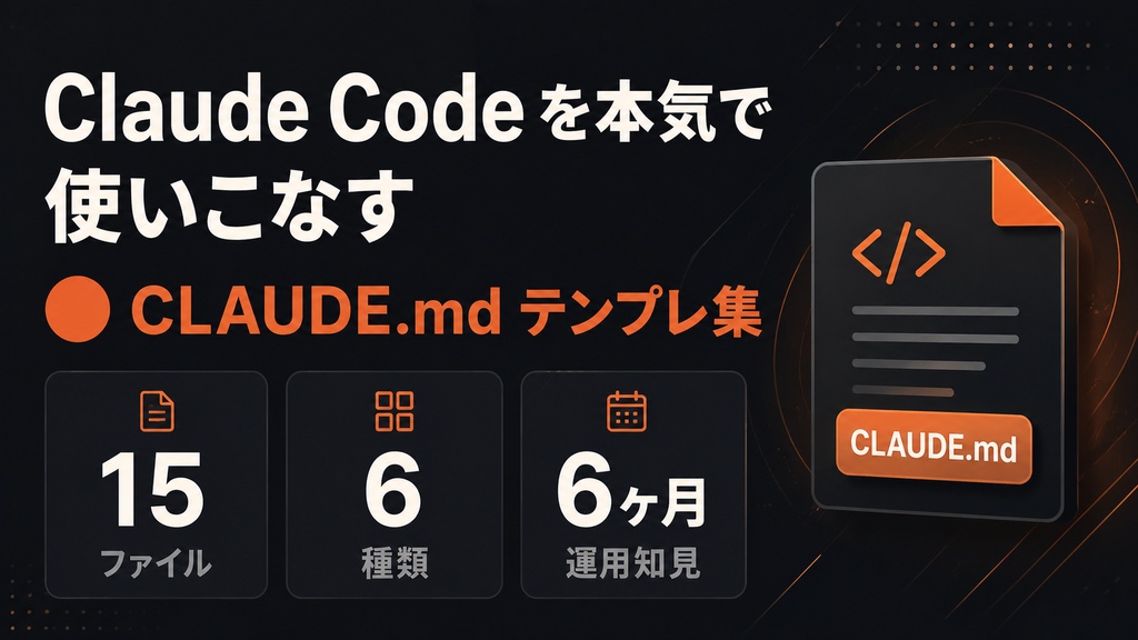 【2026年版】Claude Code を本気で使いこなす CLAUDE.md テンプレ集