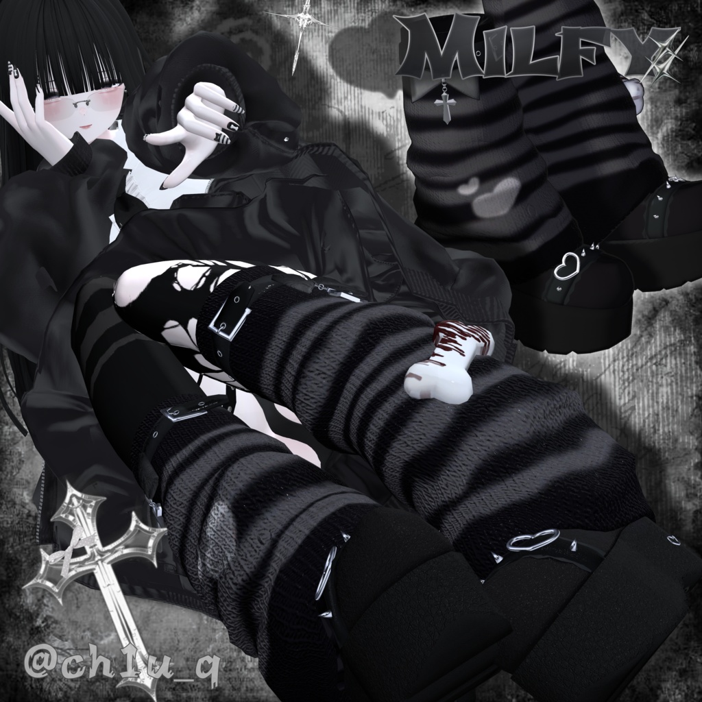 【8アバター対応】Fallen Baby Boots