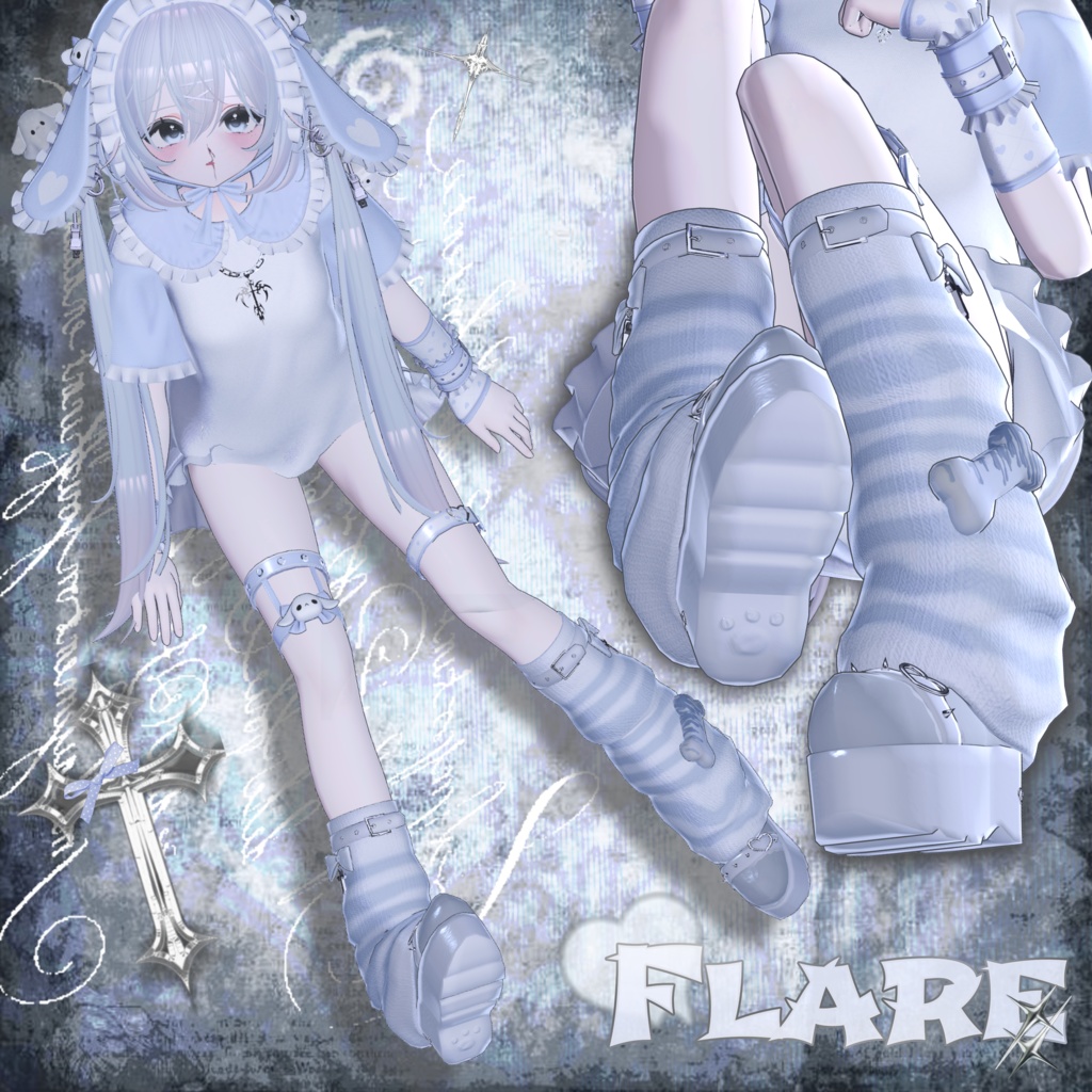 【8アバター対応】Fallen Baby Boots