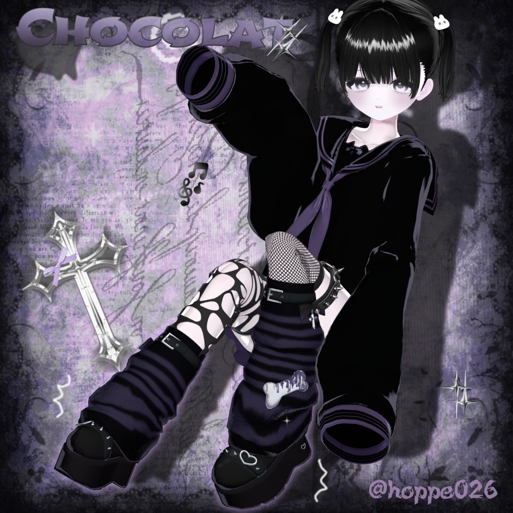 【8アバター対応】Fallen Baby Boots