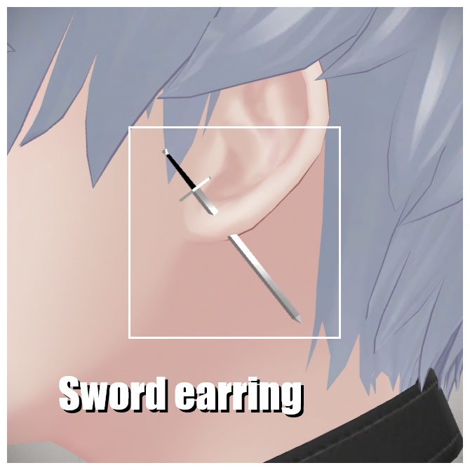 Sword earrings