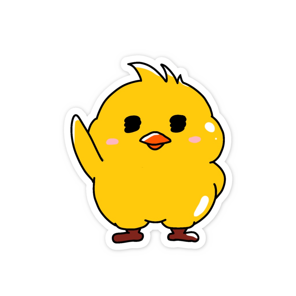 えのころとりさんステッカー