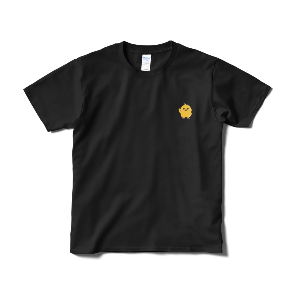 えのころとりさんTシャツ黒