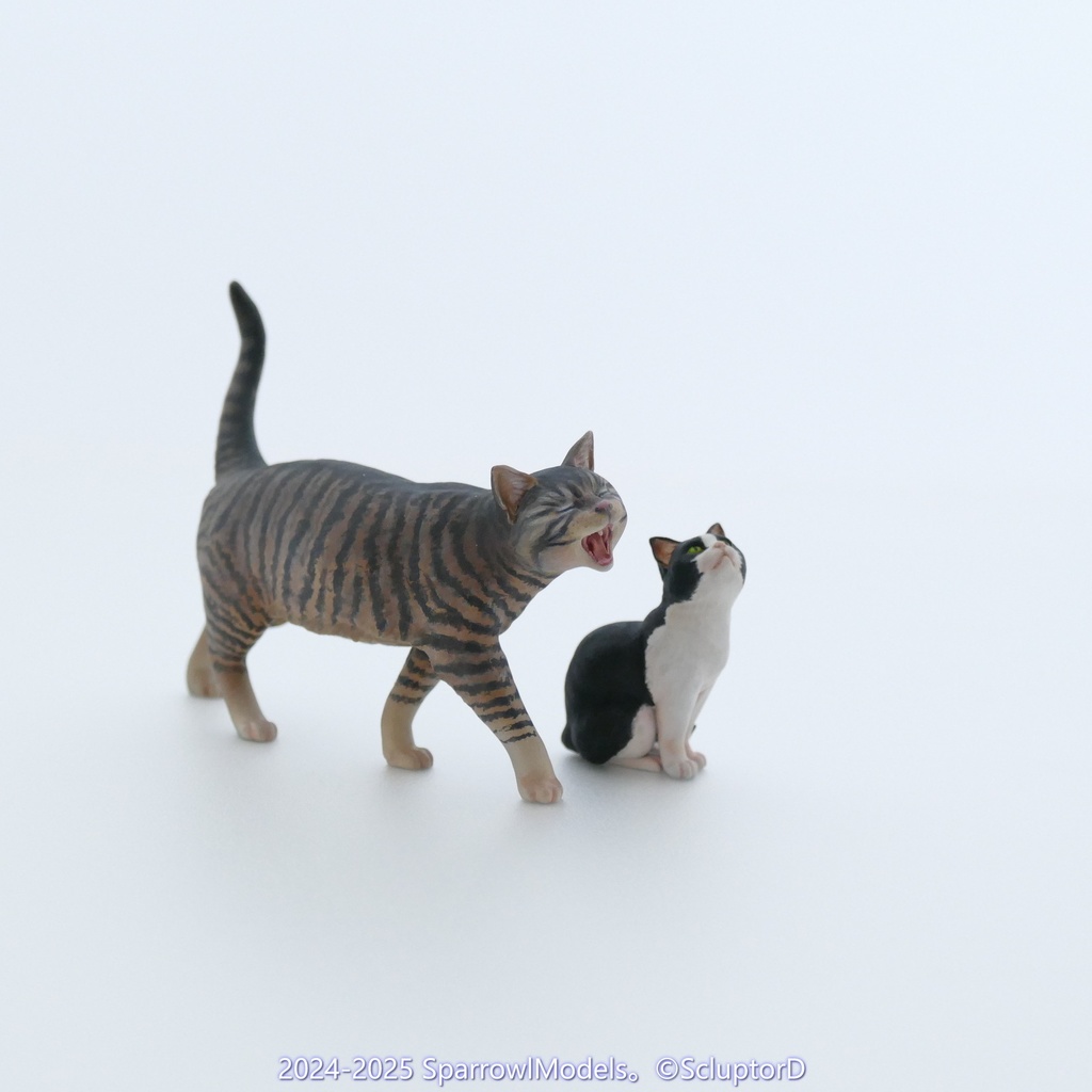 猫と女学生:1/8スケール: ガレージキット