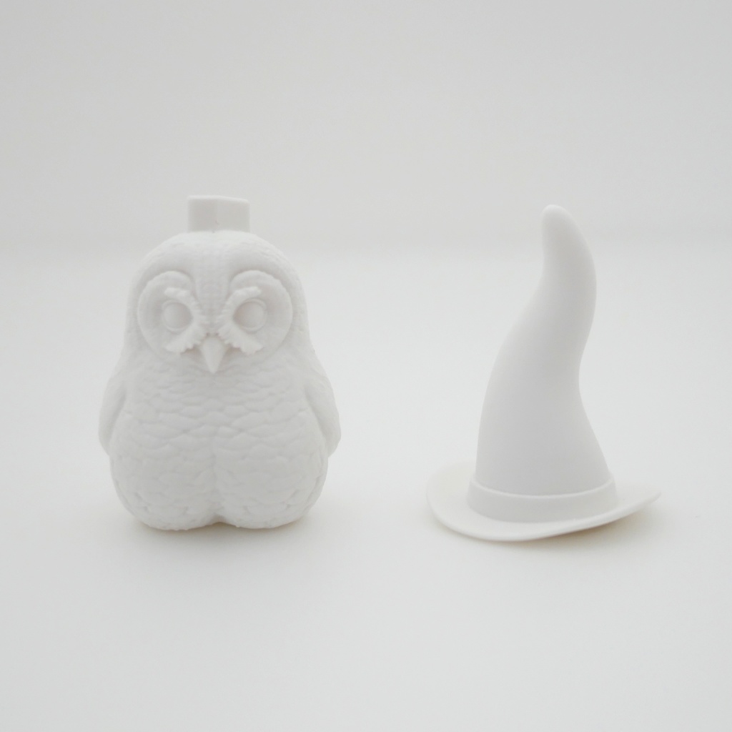 アカアシモリフクロウのリングスタンド ガレージキット