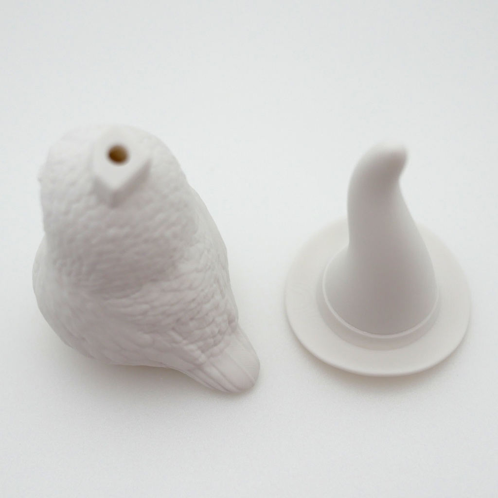 アカアシモリフクロウのリングスタンド ガレージキット