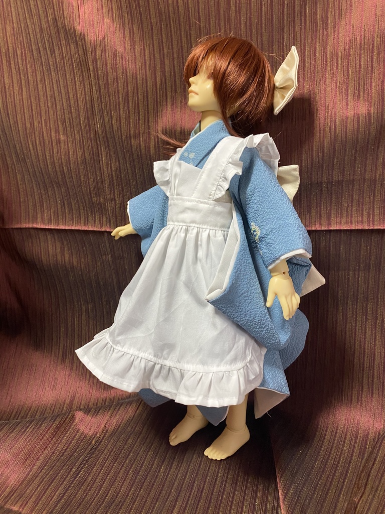 MSDサイズ 和風ワンピース メイドさん