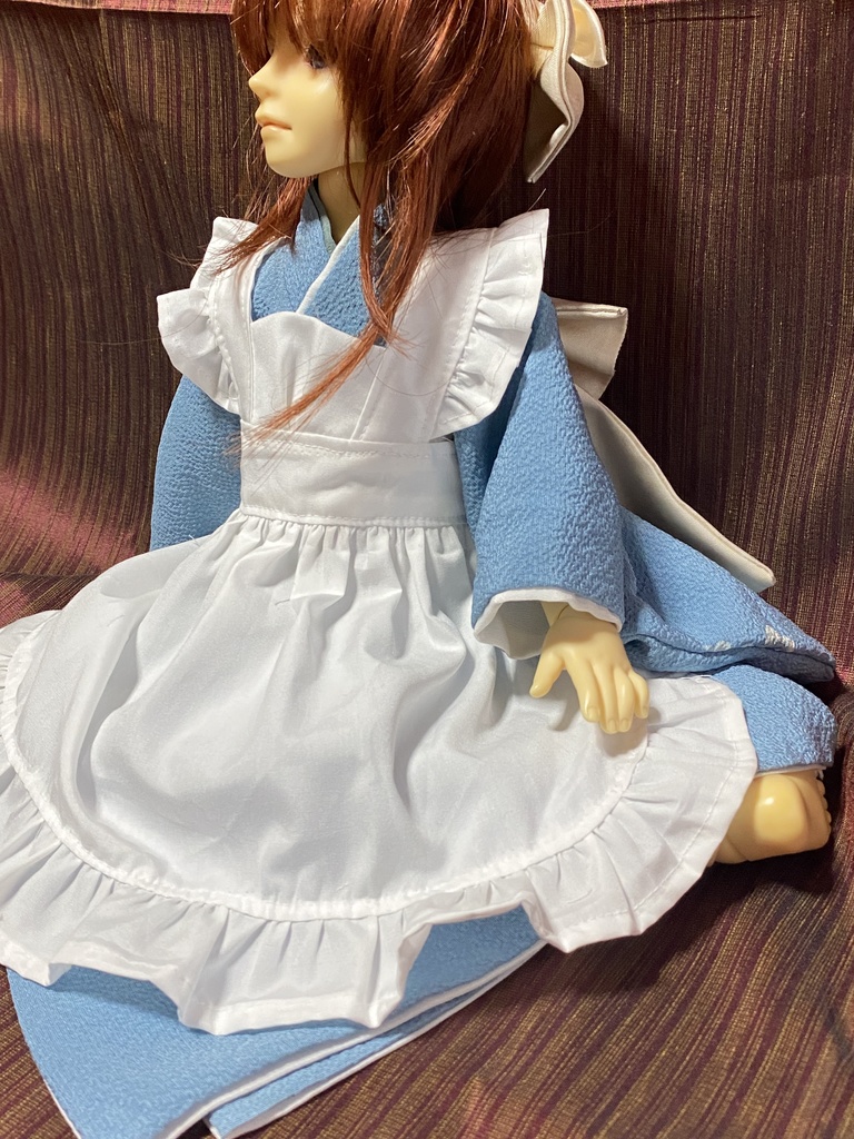 MSDサイズ 和風ワンピース メイドさん